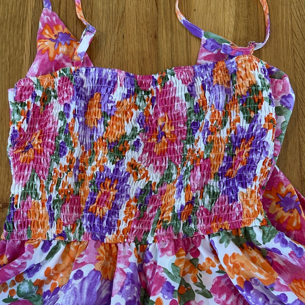 *last chance* Shein | Women’s Floral Sleeveless Romper with Tie Front - Picture 16 of 16